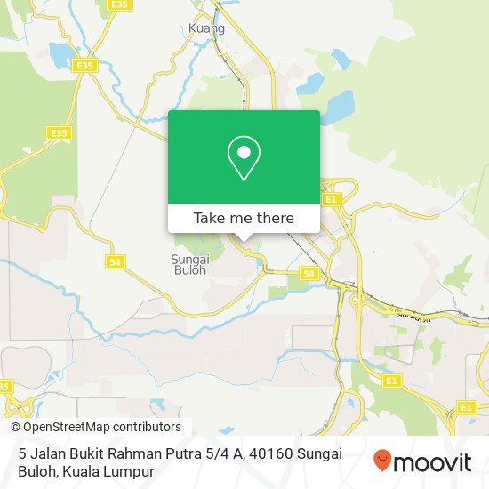 Peta 5 Jalan Bukit Rahman Putra 5 / 4 A, 40160 Sungai Buloh