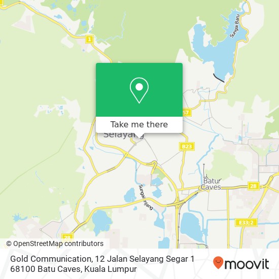 Gold Communication, 12 Jalan Selayang Segar 1 68100 Batu Caves map