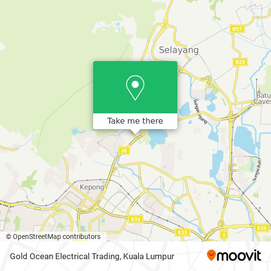 Gold Ocean Electrical Trading map