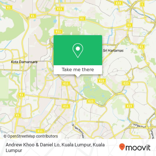 Andrew Khoo & Daniel Lo, Kuala Lumpur map