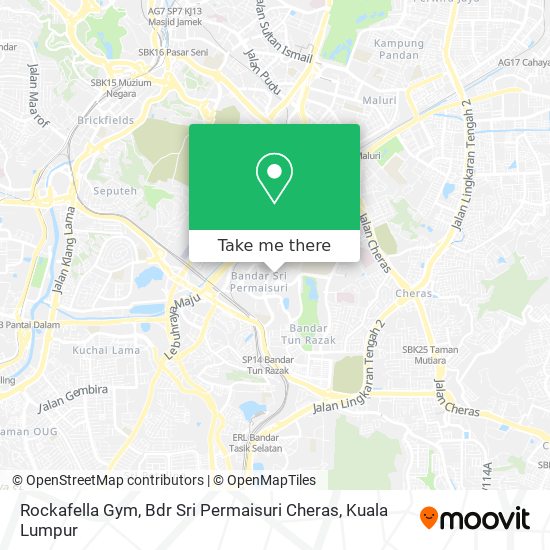 Peta Rockafella Gym, Bdr Sri Permaisuri Cheras