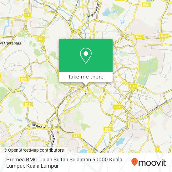 Peta Premea BMC, Jalan Sultan Sulaiman 50000 Kuala Lumpur