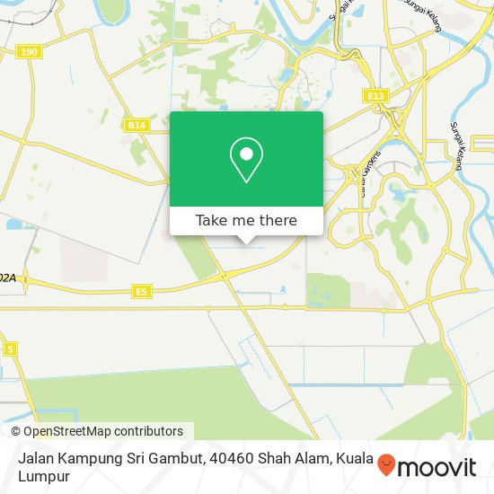 Jalan Kampung Sri Gambut, 40460 Shah Alam map