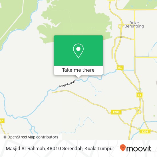 Masjid Ar Rahmah, 48010 Serendah map