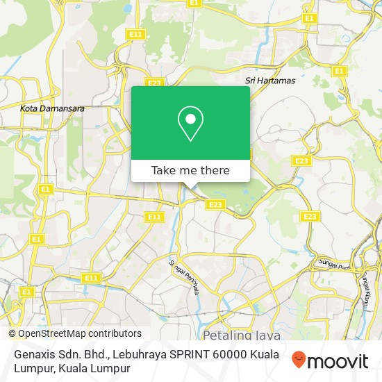 Peta Genaxis Sdn. Bhd., Lebuhraya SPRINT 60000 Kuala Lumpur