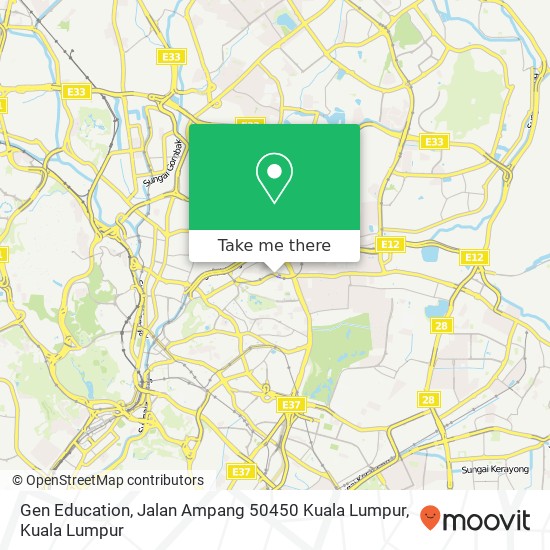 Gen Education, Jalan Ampang 50450 Kuala Lumpur map