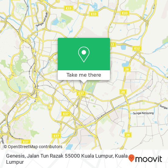 Genesis, Jalan Tun Razak 55000 Kuala Lumpur map