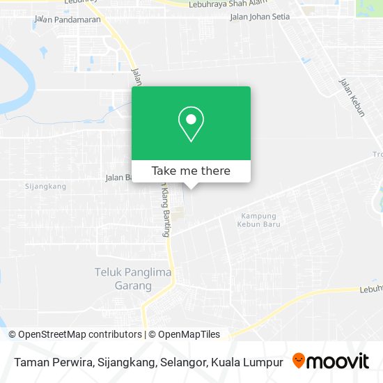 Peta Taman Perwira, Sijangkang, Selangor