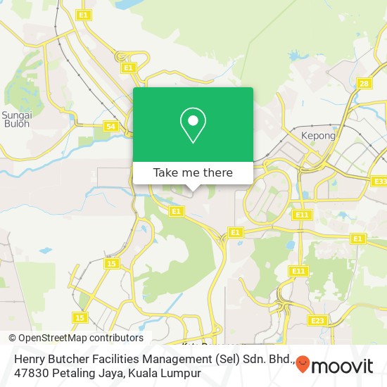 Henry Butcher Facilities Management (Sel) Sdn. Bhd., 47830 Petaling Jaya map