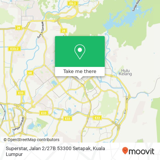 Superstar, Jalan 2 / 27B 53300 Setapak map