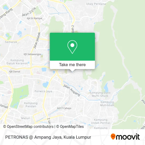 PETRONAS @ Ampang Jaya map