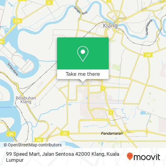 99 Speed Mart, Jalan Sentosa 42000 Klang map