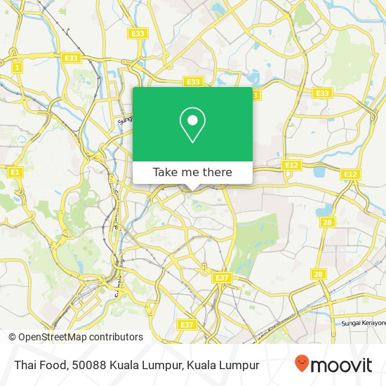 Peta Thai Food, 50088 Kuala Lumpur