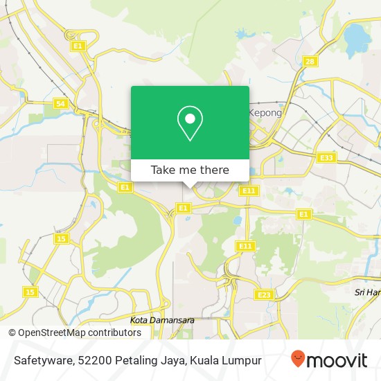 Safetyware, 52200 Petaling Jaya map