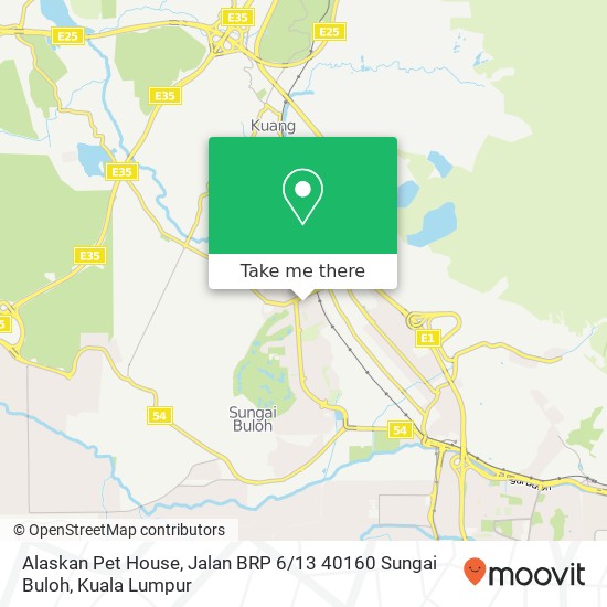 Alaskan Pet House, Jalan BRP 6 / 13 40160 Sungai Buloh map