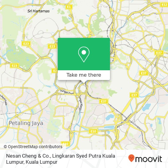 Nesan Cheng & Co., Lingkaran Syed Putra Kuala Lumpur map