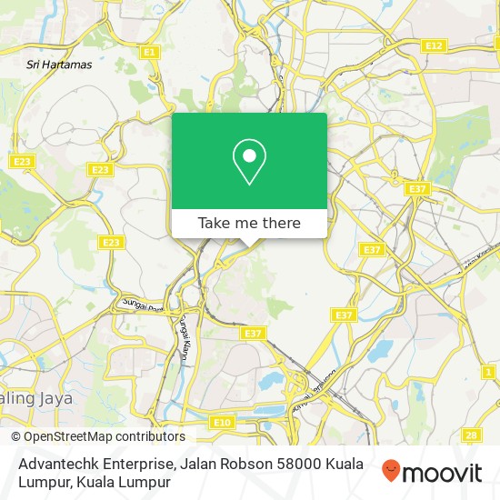 Advantechk Enterprise, Jalan Robson 58000 Kuala Lumpur map