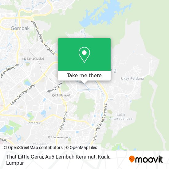 That Little Gerai, Au5 Lembah Keramat map