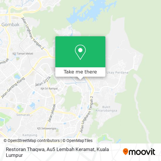 Peta Restoran Thaqwa, Au5 Lembah Keramat