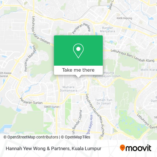 Hannah Yew Wong & Partners map
