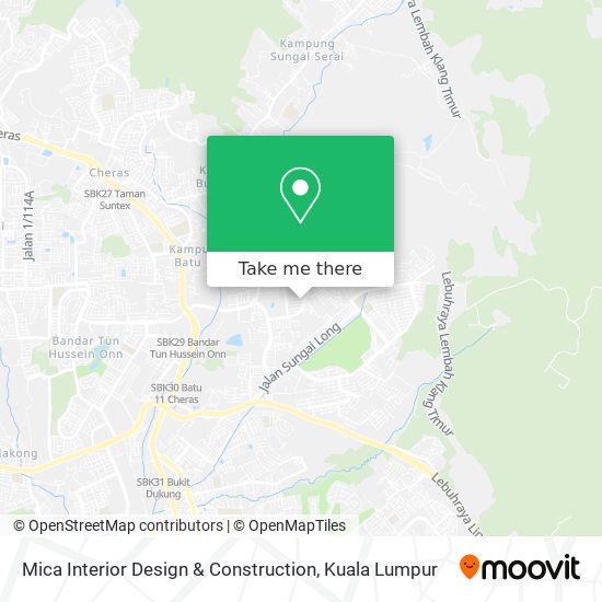 Mica Interior Design & Construction map