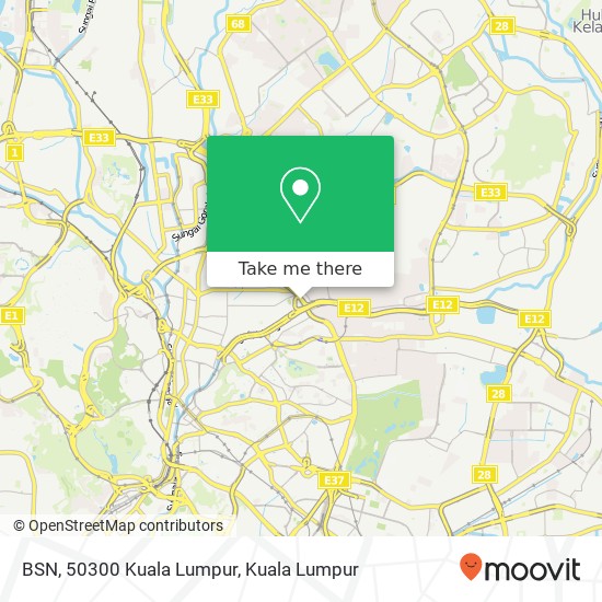BSN, 50300 Kuala Lumpur map