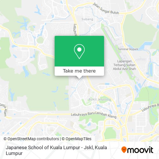 Peta Japanese School of Kuala Lumpur - Jskl