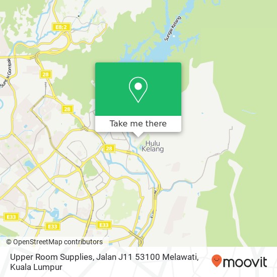 Upper Room Supplies, Jalan J11 53100 Melawati map