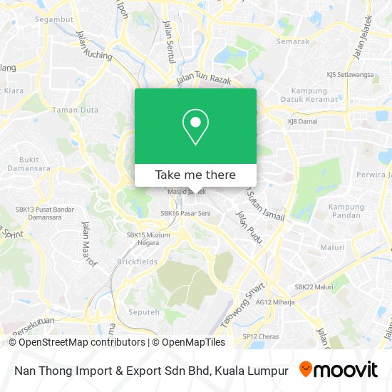 Peta Nan Thong Import & Export Sdn Bhd