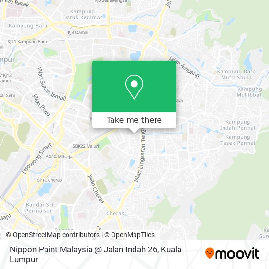 Peta Nippon Paint Malaysia @ Jalan Indah 26