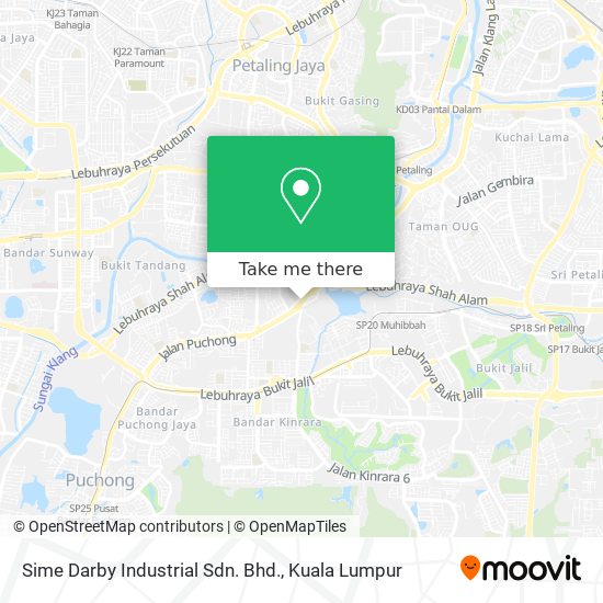 Sime Darby Industrial Sdn. Bhd. map
