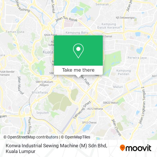Konwa Industrial Sewing Machine (M) Sdn Bhd map