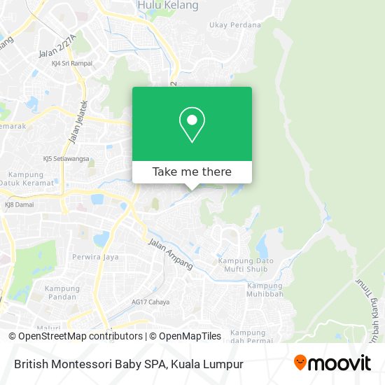 British Montessori Baby SPA map