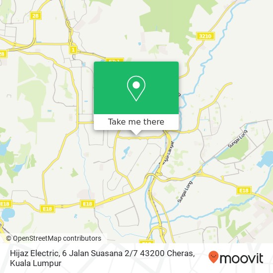 Hijaz Electric, 6 Jalan Suasana 2 / 7 43200 Cheras map