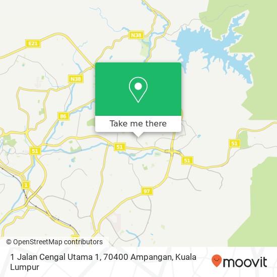 1 Jalan Cengal Utama 1, 70400 Ampangan map