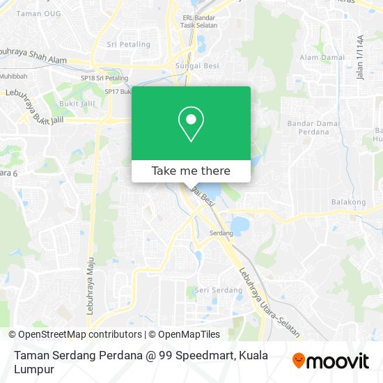 Taman Serdang Perdana @ 99 Speedmart map