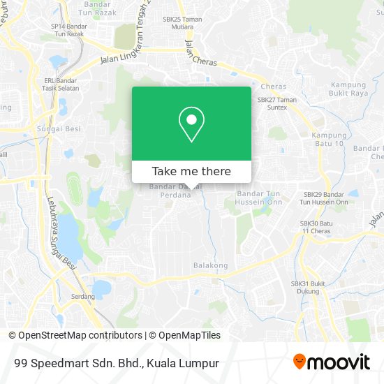 99 Speedmart Sdn. Bhd. map