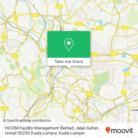 HICOM Facility Management Berhad, Jalan Sultan Ismail 50250 Kuala Lumpur map