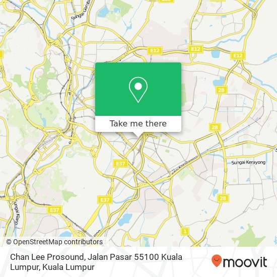 Chan Lee Prosound, Jalan Pasar 55100 Kuala Lumpur map