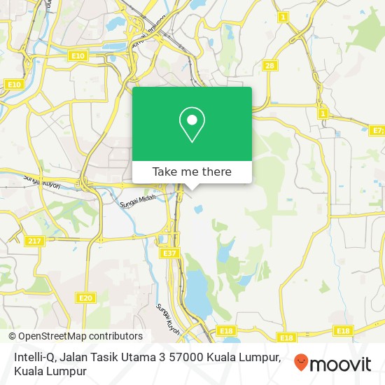 Peta Intelli-Q, Jalan Tasik Utama 3 57000 Kuala Lumpur