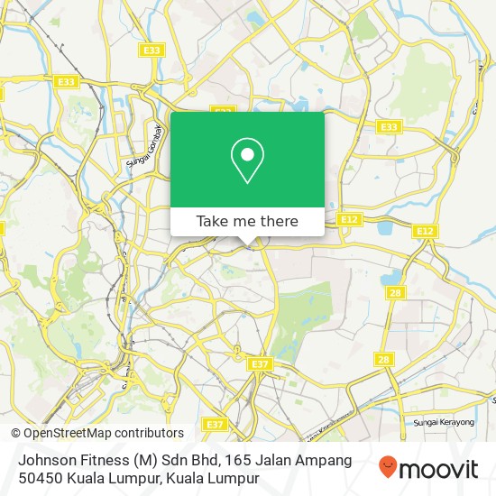 Johnson Fitness (M) Sdn Bhd, 165 Jalan Ampang 50450 Kuala Lumpur map