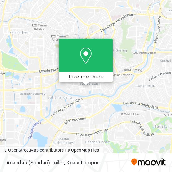 Ananda's (Sundari) Tailor map