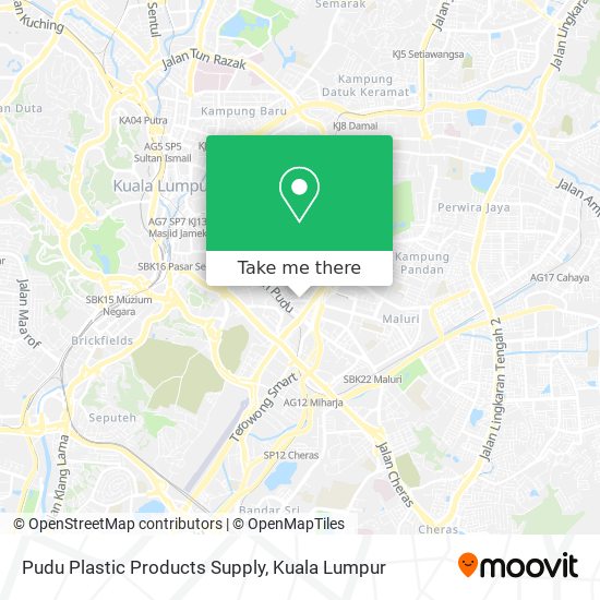 Pudu Plastic Products Supply map