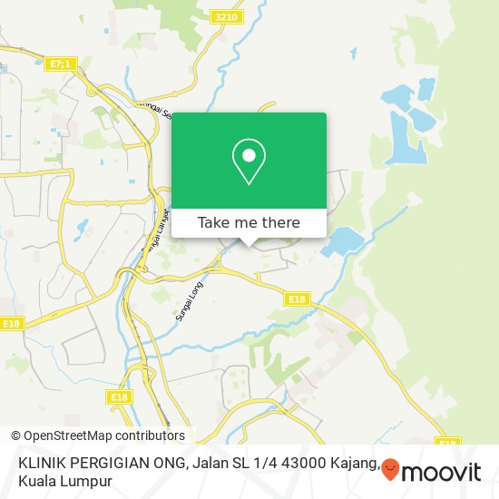 KLINIK PERGIGIAN ONG, Jalan SL 1 / 4 43000 Kajang map