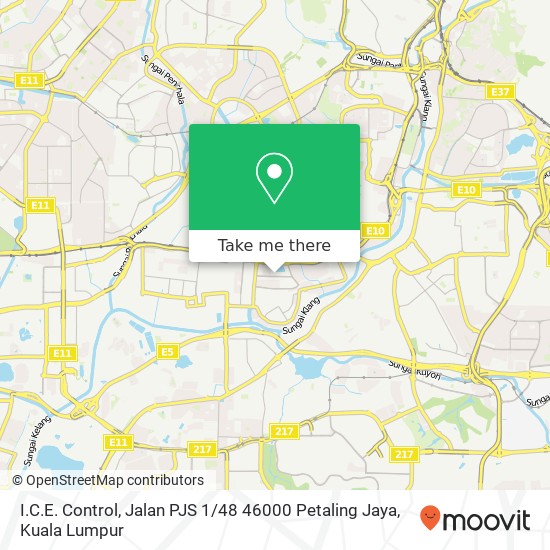 I.C.E. Control, Jalan PJS 1 / 48 46000 Petaling Jaya map