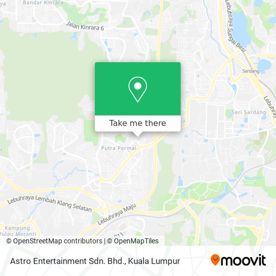 Astro Entertainment Sdn. Bhd. map