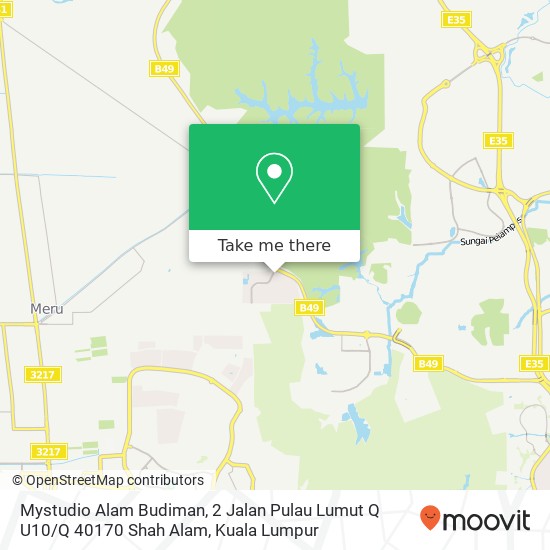 Peta Mystudio Alam Budiman, 2 Jalan Pulau Lumut Q U10 / Q 40170 Shah Alam
