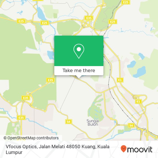 Peta Vfocus Optics, Jalan Melati 48050 Kuang