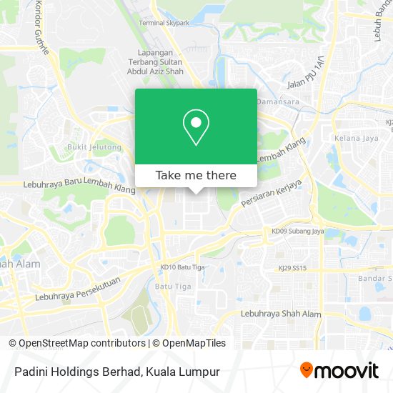 Padini Holdings Berhad map