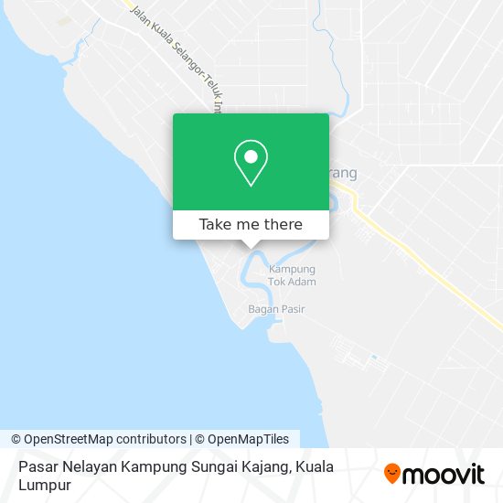 Peta Pasar Nelayan Kampung Sungai Kajang